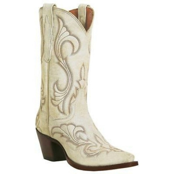Dan Post Shoes - Dan Post Women’s El Paso White Cowboy Boots